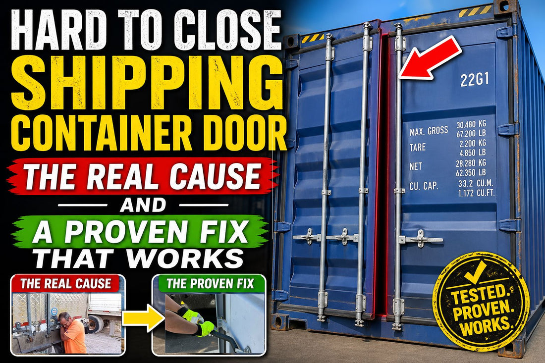 Hard to Close Shipping Container Door; The Real Cause and a Proven Fix That Works