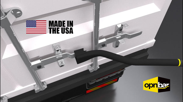 OPNBar Version 5 on closely spaced container lockrods - made in USA