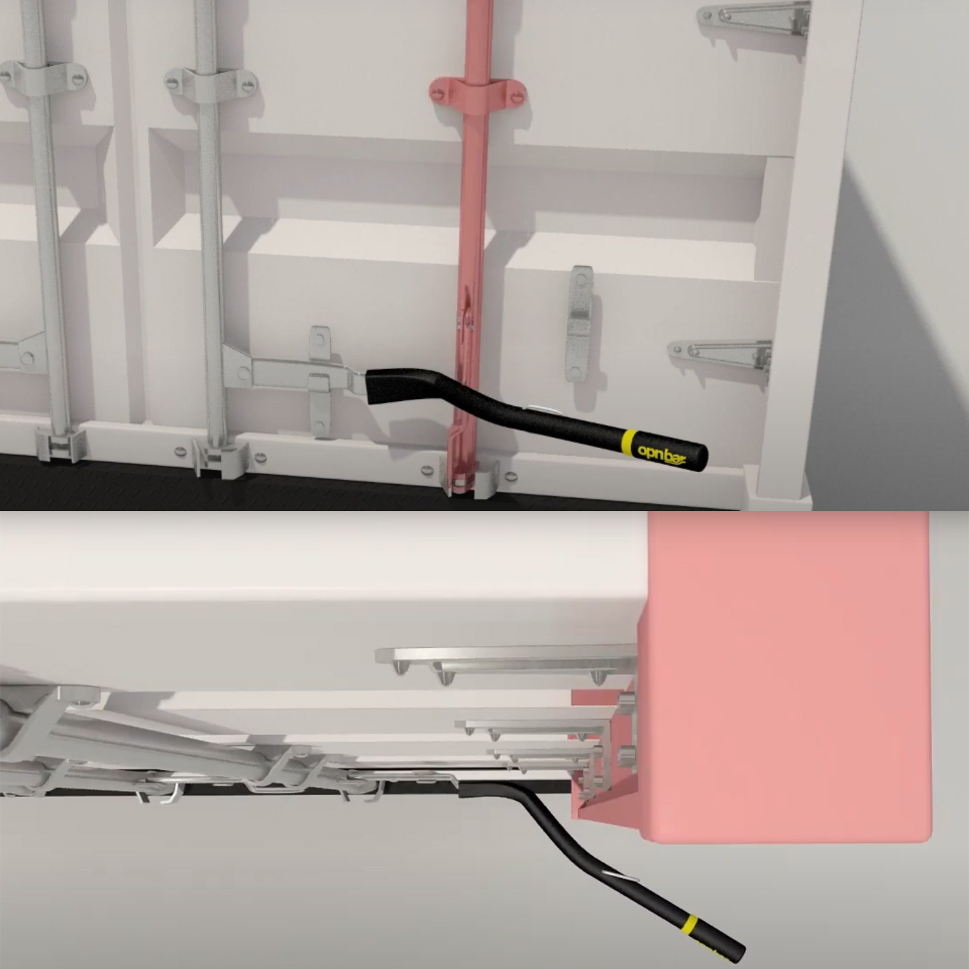 Bends On Containers Shipping Container Leverage Bar - OPNBar Version 2 New Angle Bend with ...