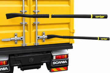 OPNBar V4 with its detachable extension on a container door handle