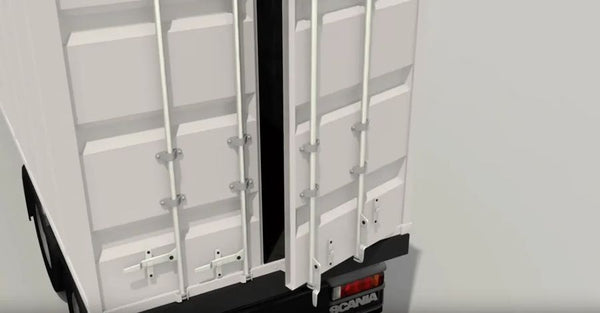 Step 3: open or close the container door